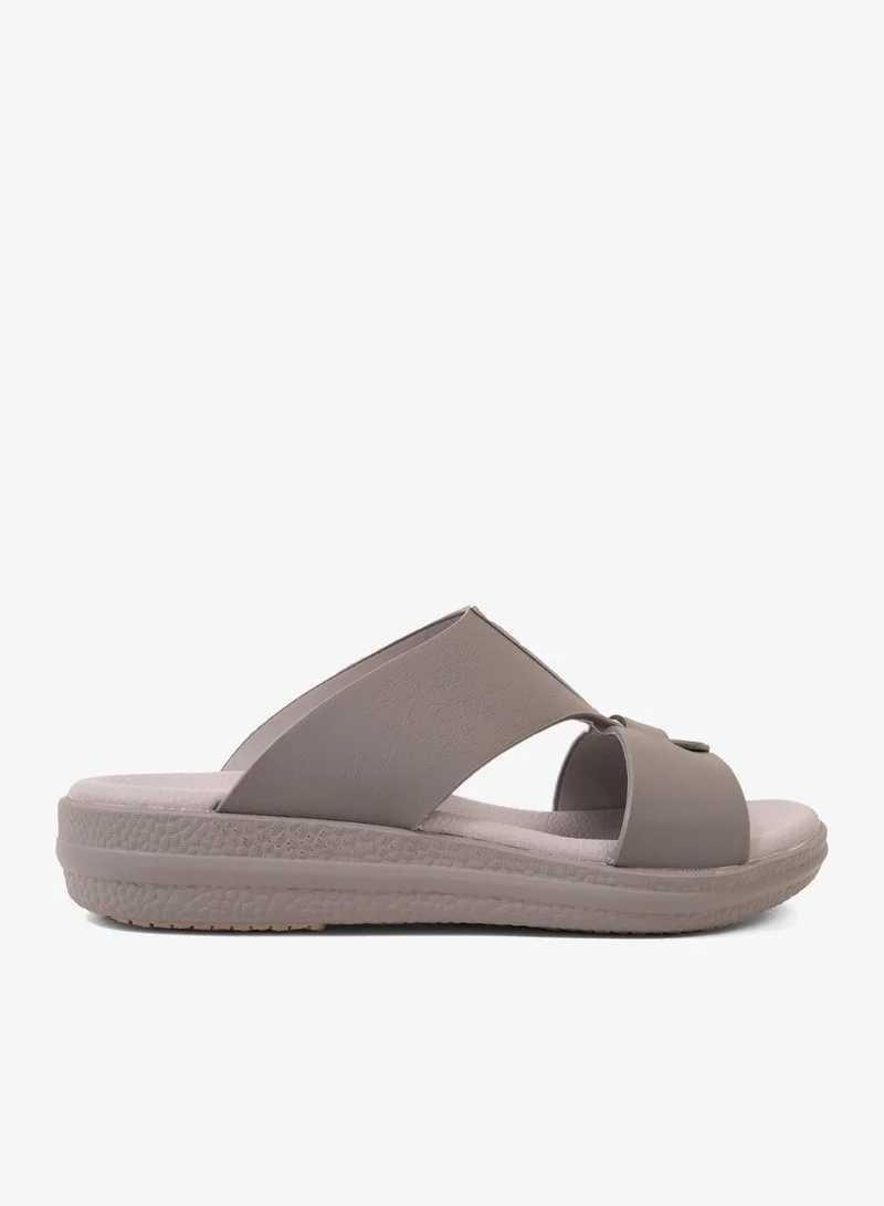 كومفورت بلس صنادل مريحة فاخرة بلون رمادي